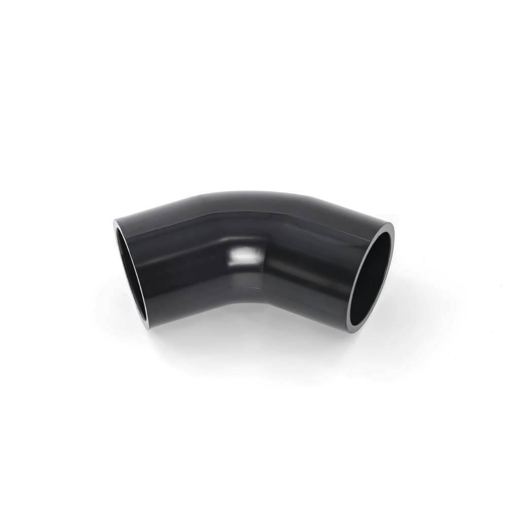 45° elbow black without bell end