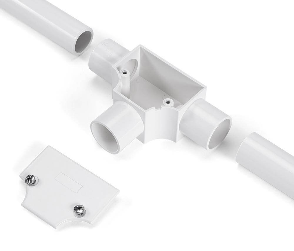 inspection Tee Conduit Fitting grey