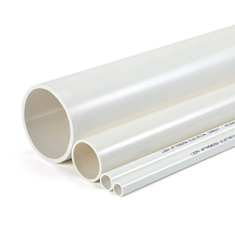 low smoke halogen free rigid conduit white