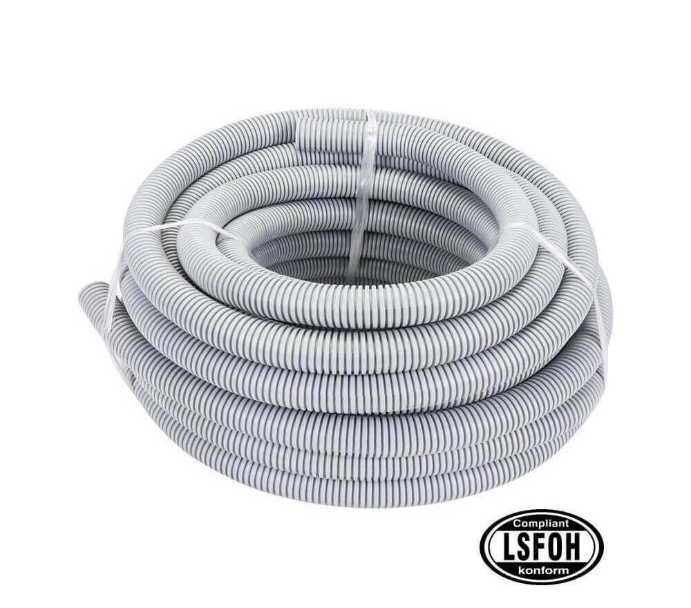 lszh corrugated conduit pipe grey