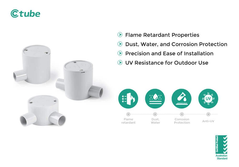 Key Features of AS NZS 2053 Certified PVC Junction Boxes