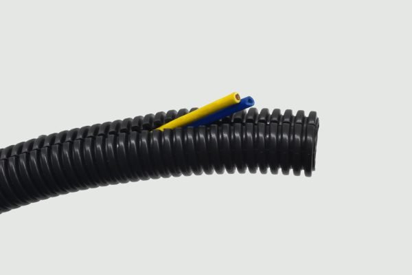 PVC Split Corrugated Conduit Black