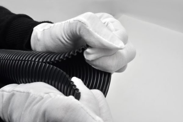 Split Corrugated Conduit Black